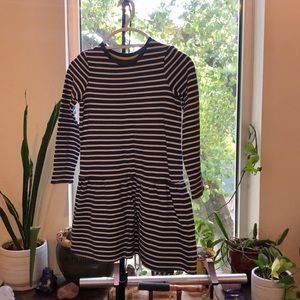 Girls (size 9-10). MINI BODEN  Striped Fall Dress